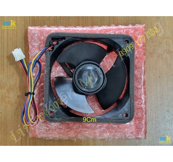 ( SP1882 ) Quạt Tủ Lạnh 9Cm 4 Dây Đỏ Đen Xanh Vàng